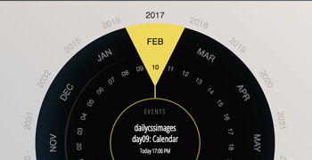 dailycssimage 09: Calendar